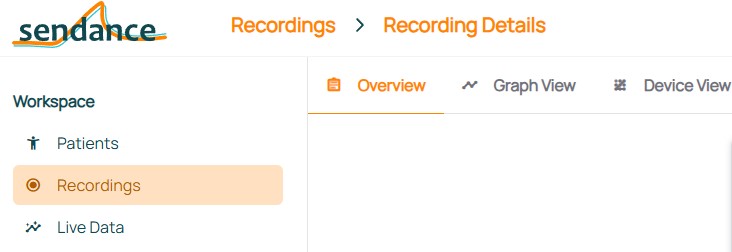 Recording workspace location in top bar